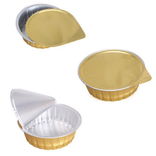 Disposable Oven Safe Takeaway Food Packaging Aluminum Foil Tray With Lid